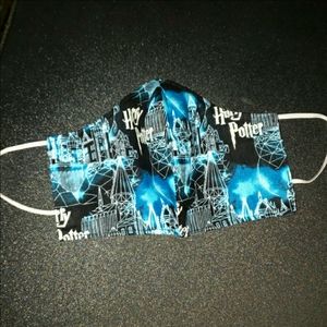 Harry Potter Face Masks Electric Blue & Black NWOT